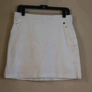 New Rafaella Comfort White Skort Size M